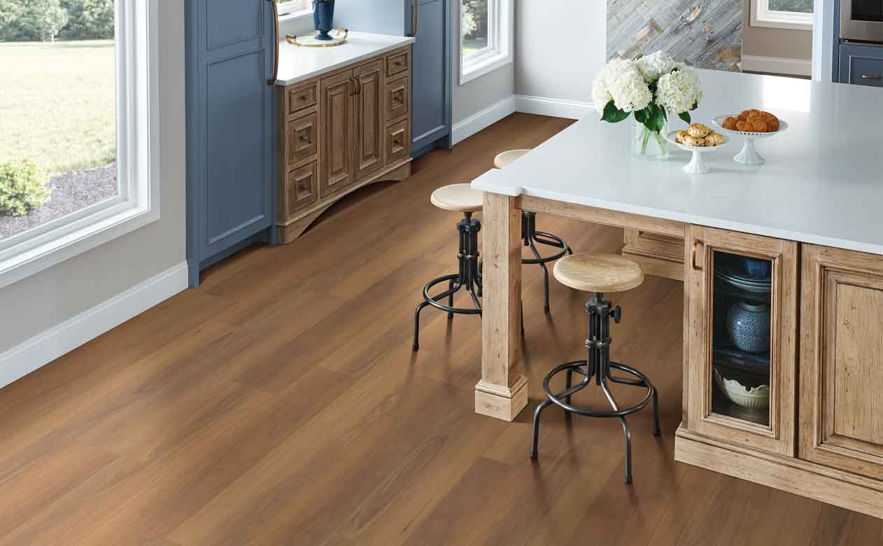 LVP flooring installed in the kitchen in Denver, CO 