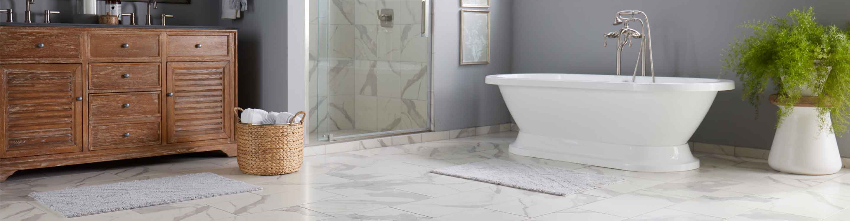 Tile flooring in bathroom in Denver, CO 