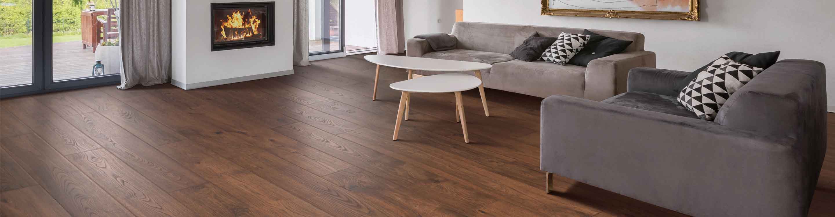 Laminate flooring in Denver, CO installed in living room