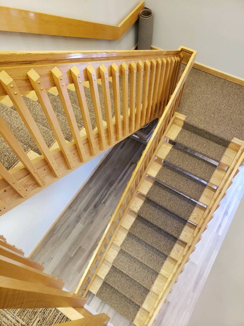Custom stair runner in Denver, CO from Veterans Carpet One