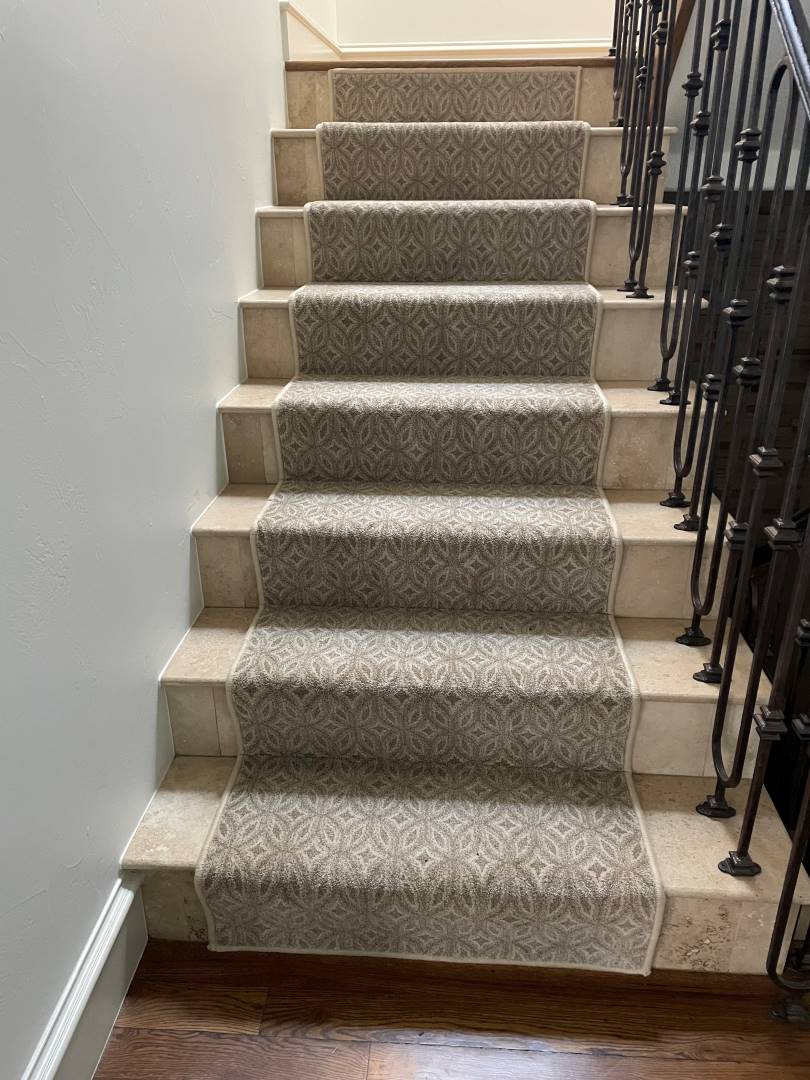 Custom stair runner in Denver, CO from Veterans Carpet One