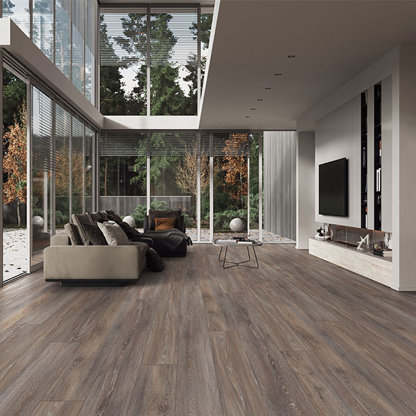 luxury vinyl plank flooring in living room